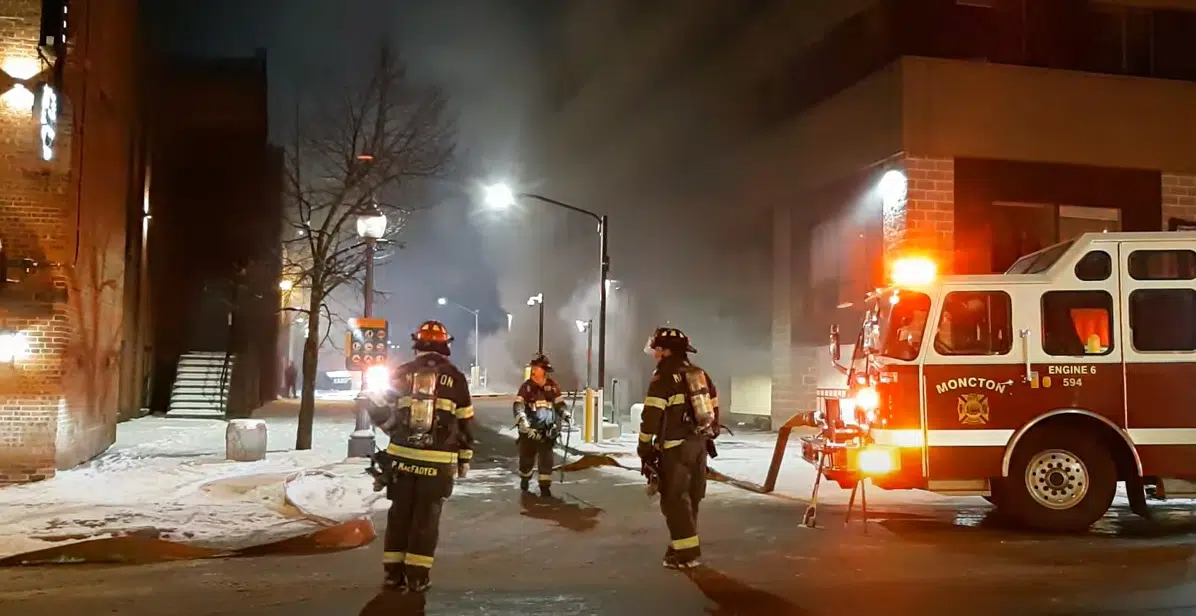 Moncton Fire Battles Blaze In Parking Garage