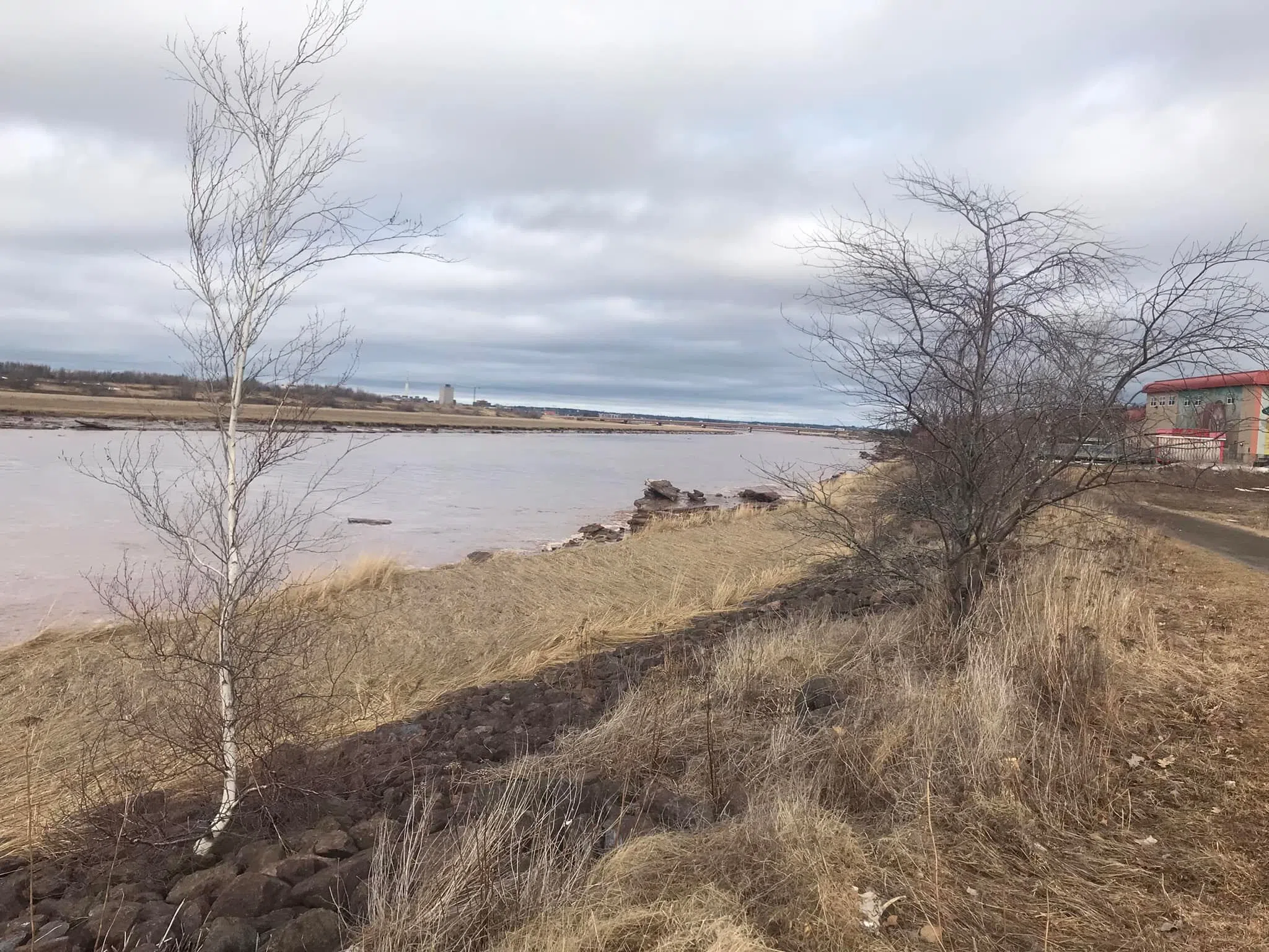 The Petitcodiac River on Sunday, the first day of Spring