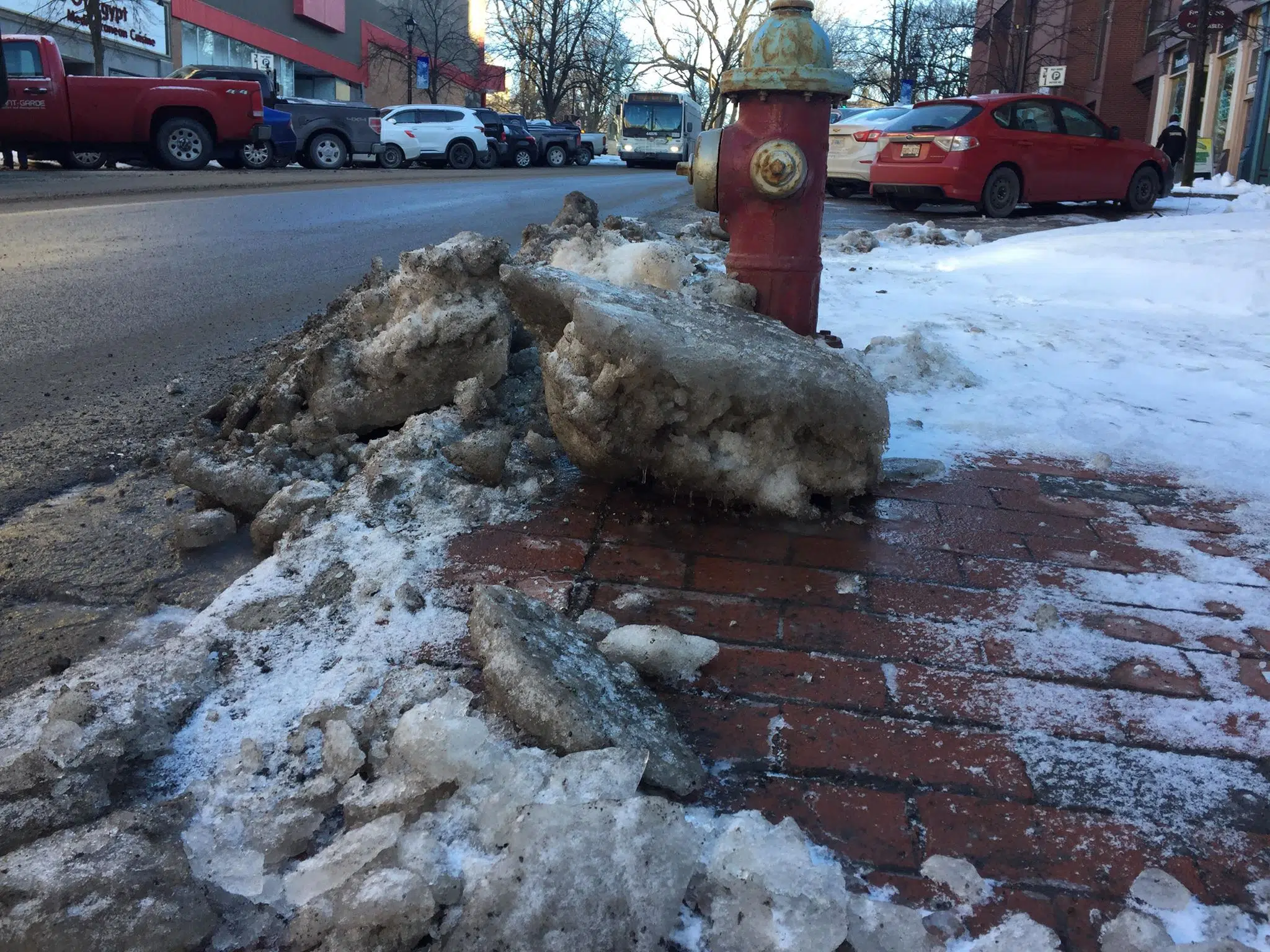 Work Continues To Remove Ice Uptown