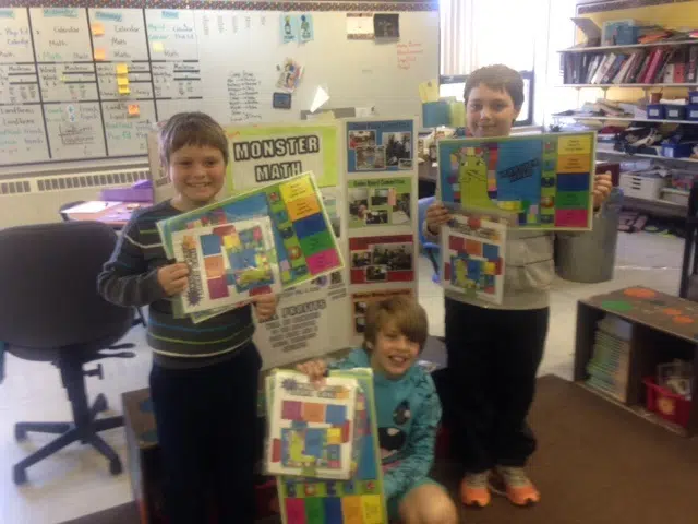 Grade Four Forest Glen Elementary Students Create Board Game