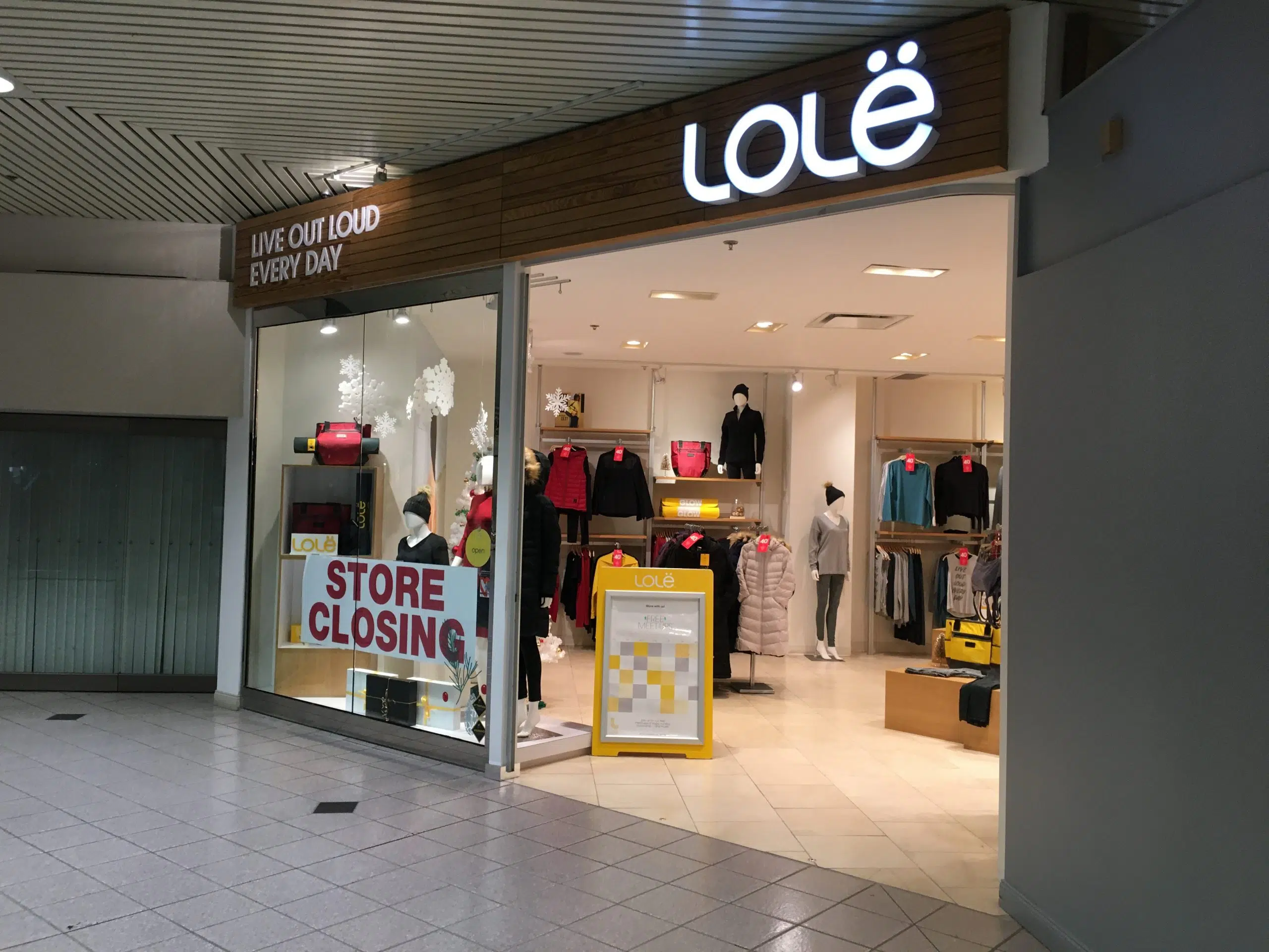 Lolë Closing Saint John, Saint Andrews Stores 97.3 The Wave