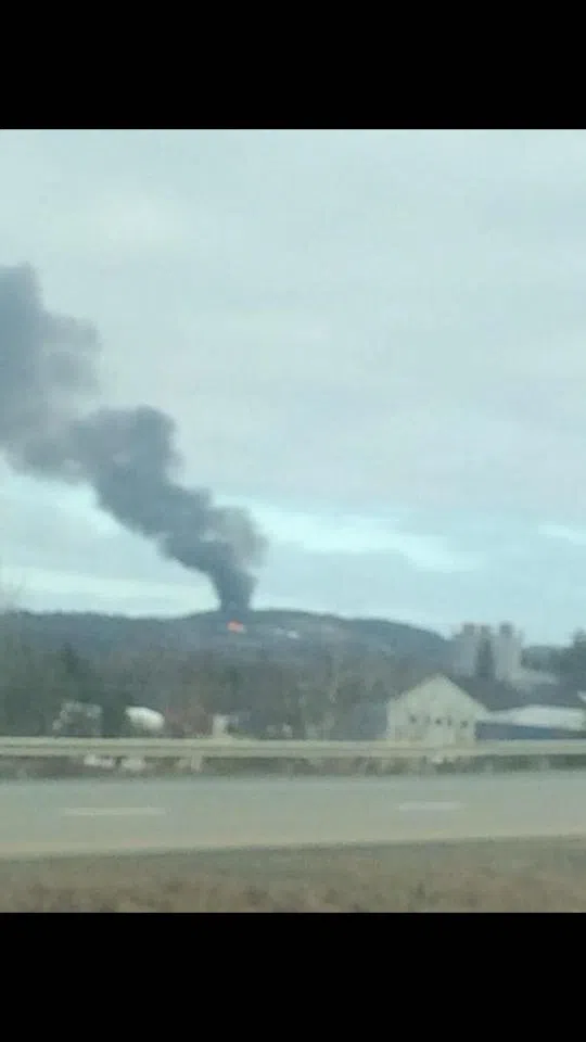 Fire Completely Destroys Hay Barn In Nauwigewauk