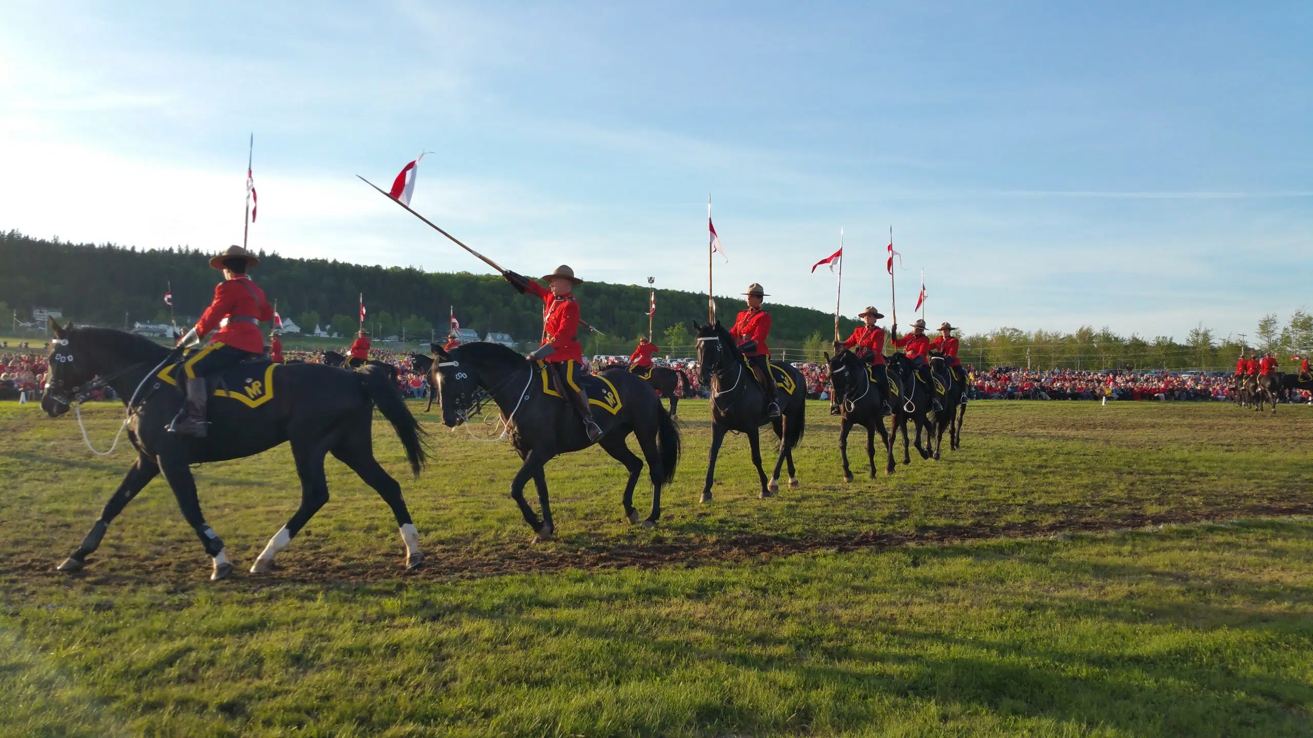 Thousands Attend RCMP Musical Ride On Magnetic Hill Concert Site