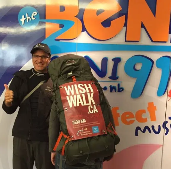 Quebec Man Walking Across Canada For Children's Wish Foundation