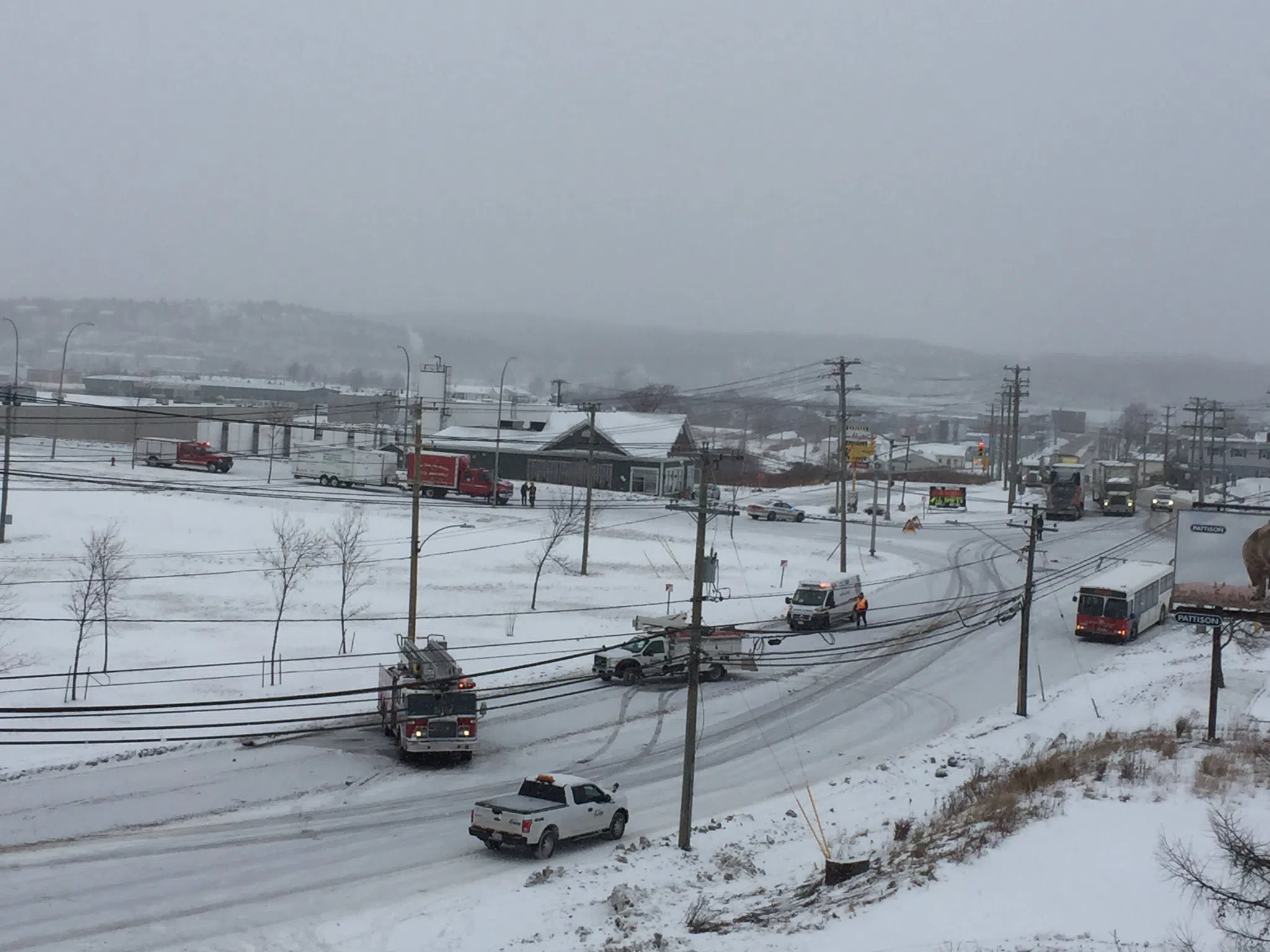 Ruptured Line at the Courtenay Bay Terminal Off The Causeway