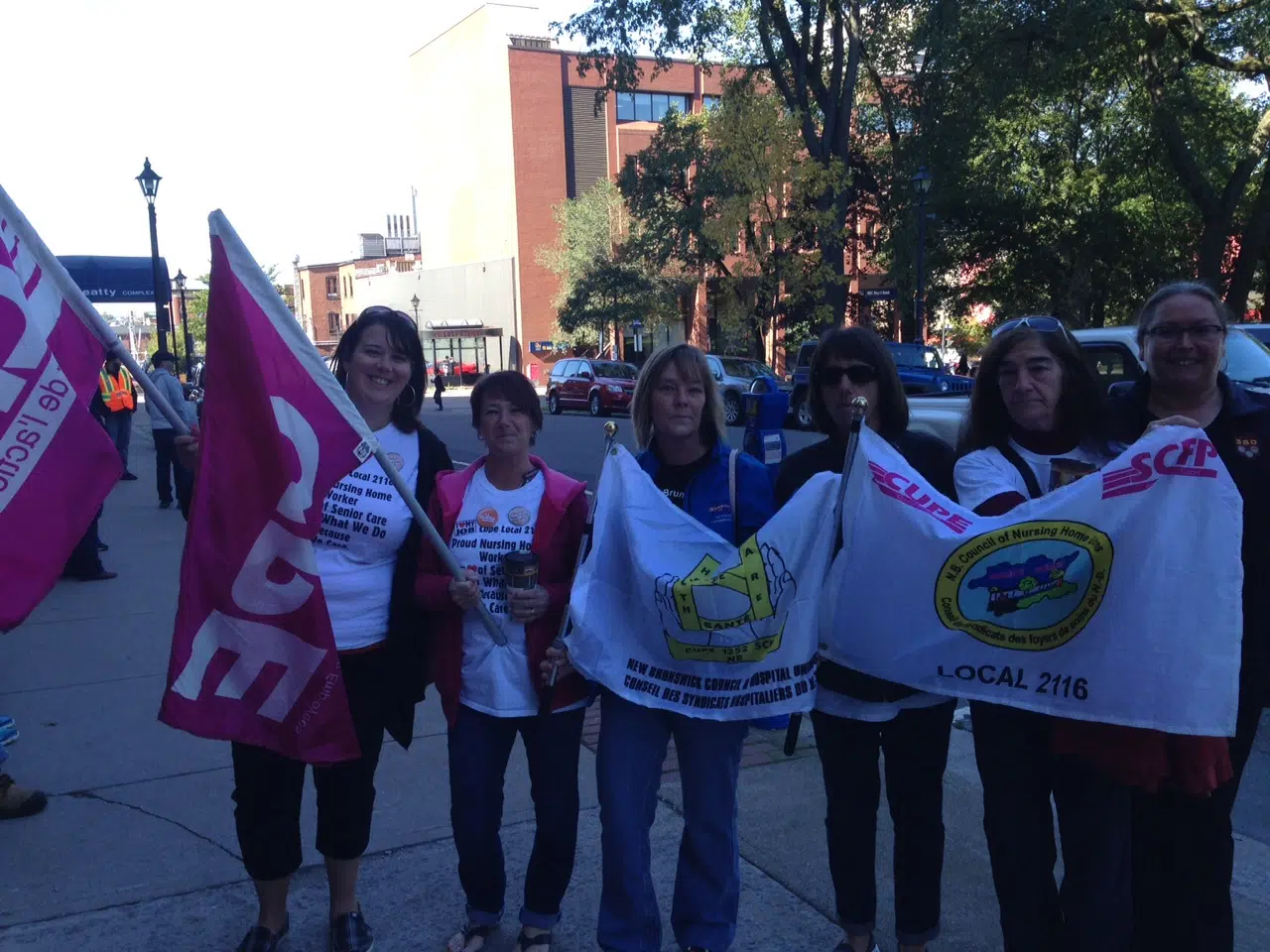 CUPE Protests In Front Of  Admiral Beatty