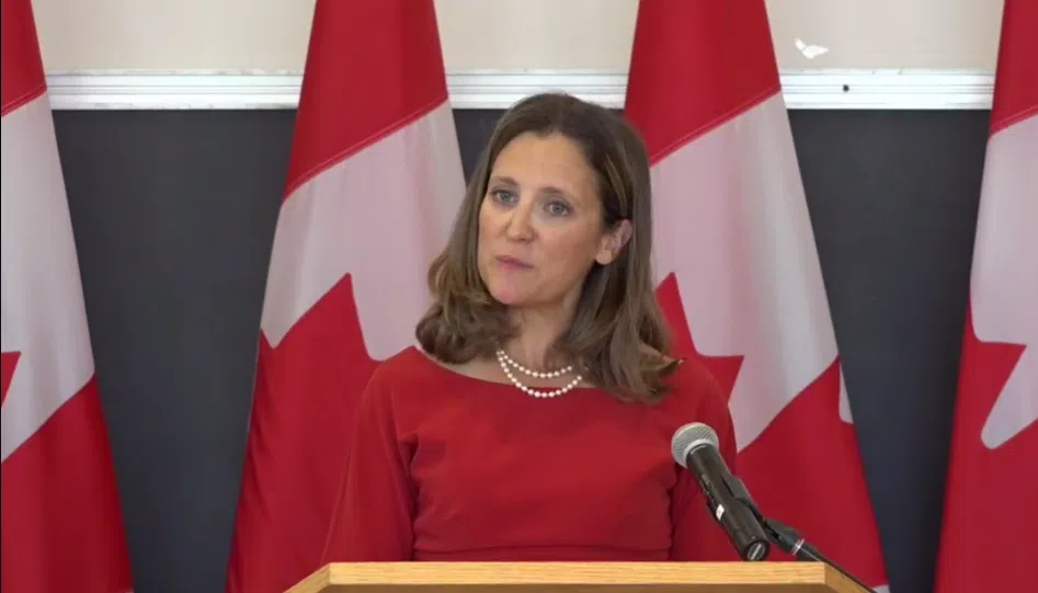 Passing NAFTA 2.0 In National Interest: Freeland