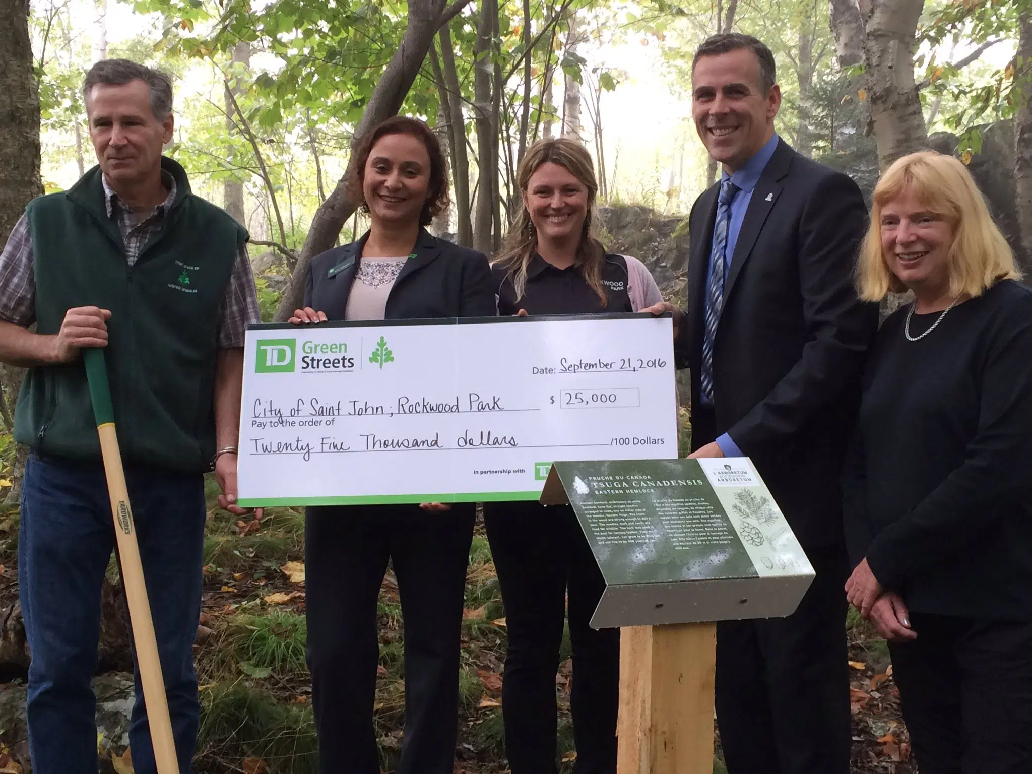 Saint John Receives $25,000 For Rockwood Park Arboretum