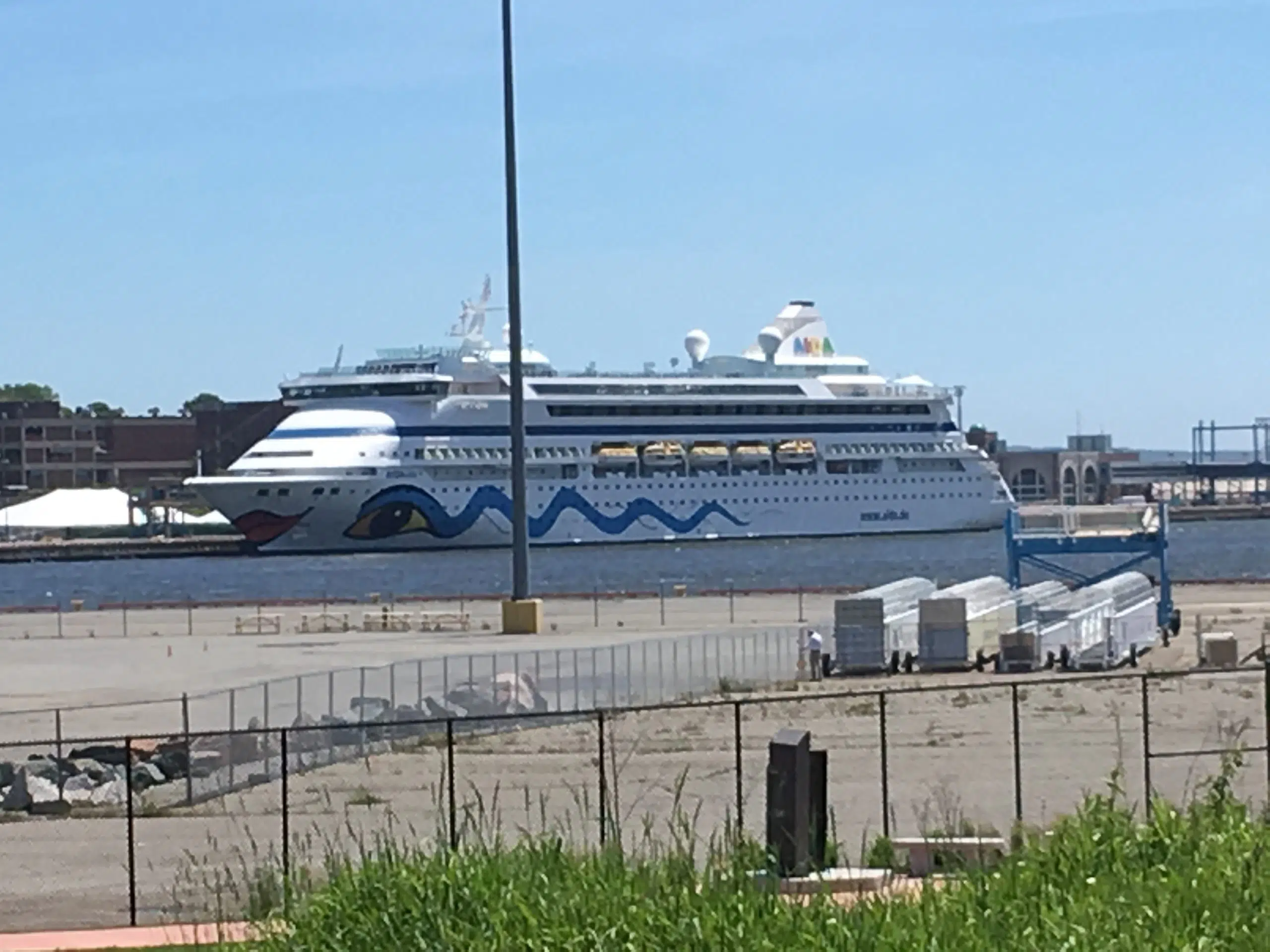 AIDAvita Cruise Ship In Port Today