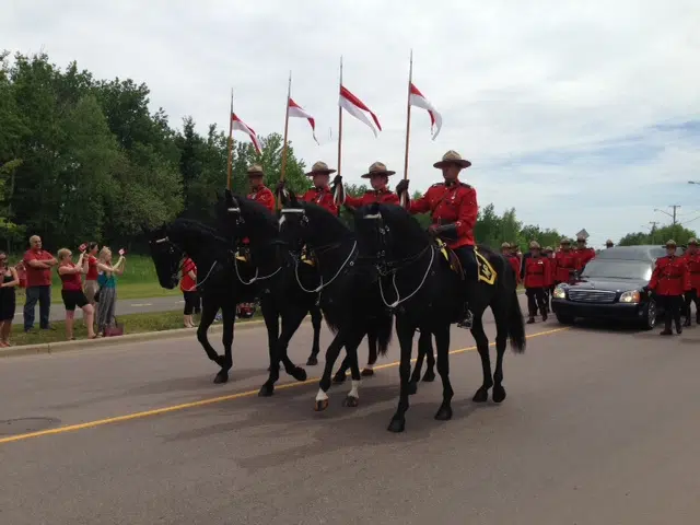 Officers React To The Funeral Service