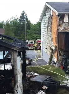 Fire Destroys Shed And Damages Home