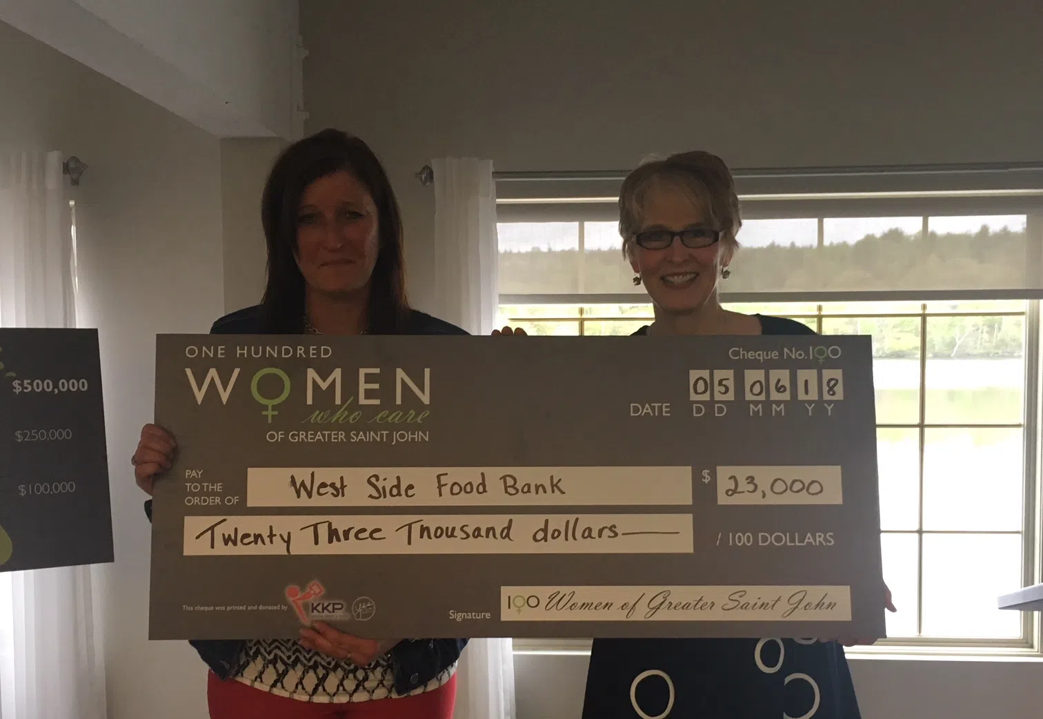 100 Women Who Care Of Greater Saint John Choose West Side Food Bank For Donation