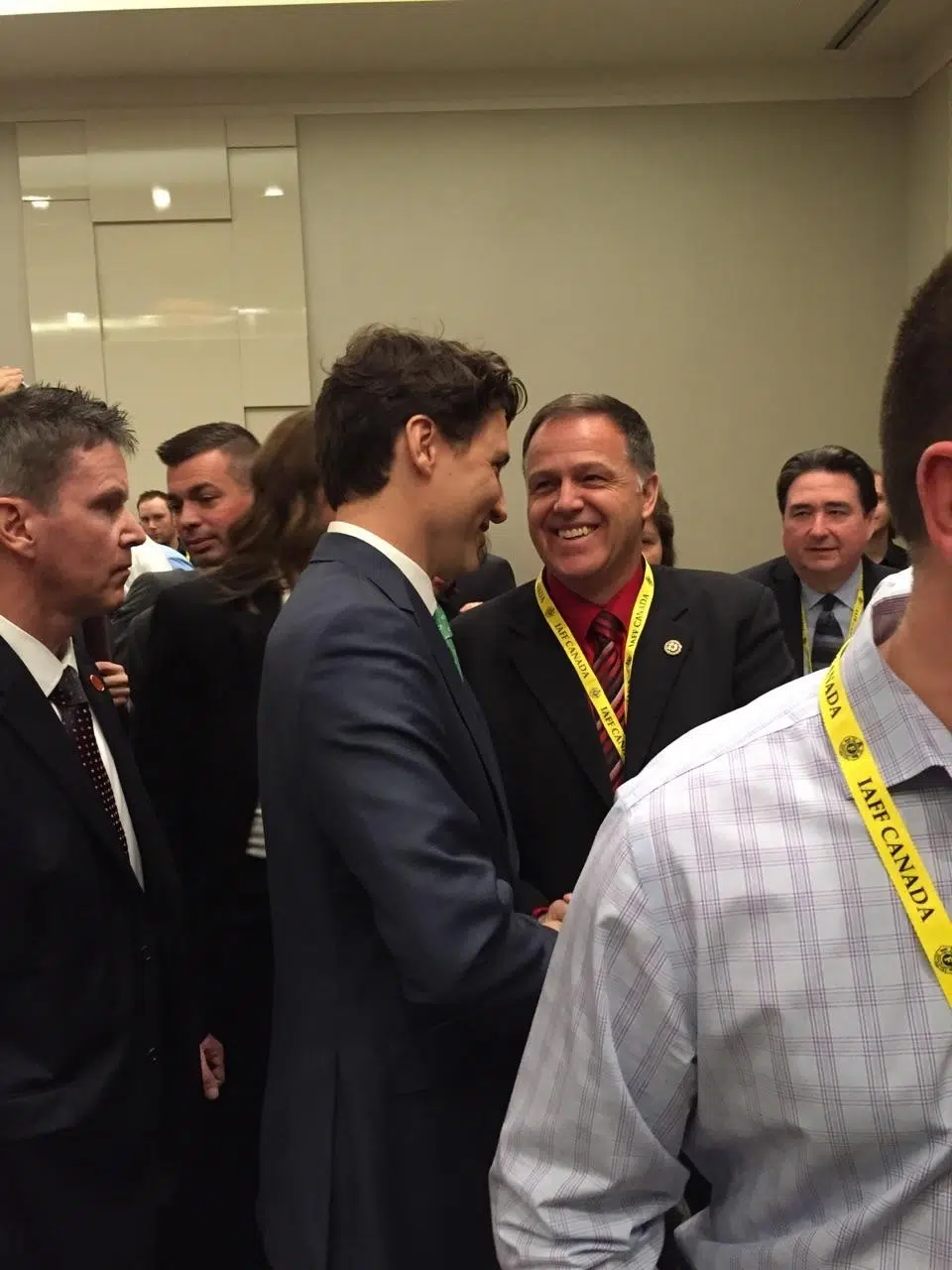 PM Makes Stop To Speak At IAFF Legislative Conference