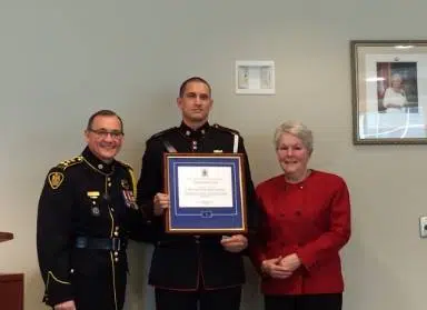 Saint John Police Officer Receives Gold Commendation Award For Bravery