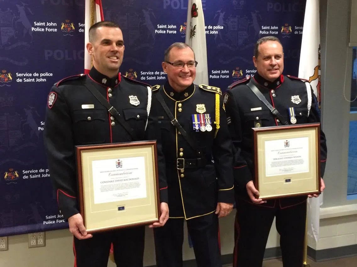 Two Saint John Police Officers Receive Highest Honour For Their Outstanding Work