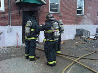 Fire in a North End apartment building