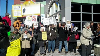 Protest in Uptown Saint John