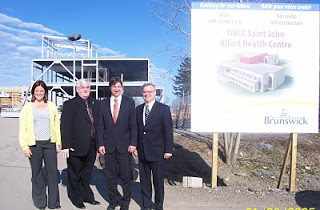 Premier tours Construction activity on UNB Saint John campus