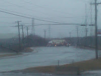 Bayside Drive Power Poles Down