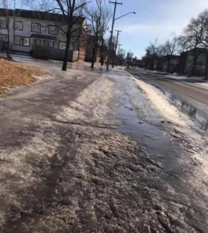 Watch Out For The Icy Sidewalks