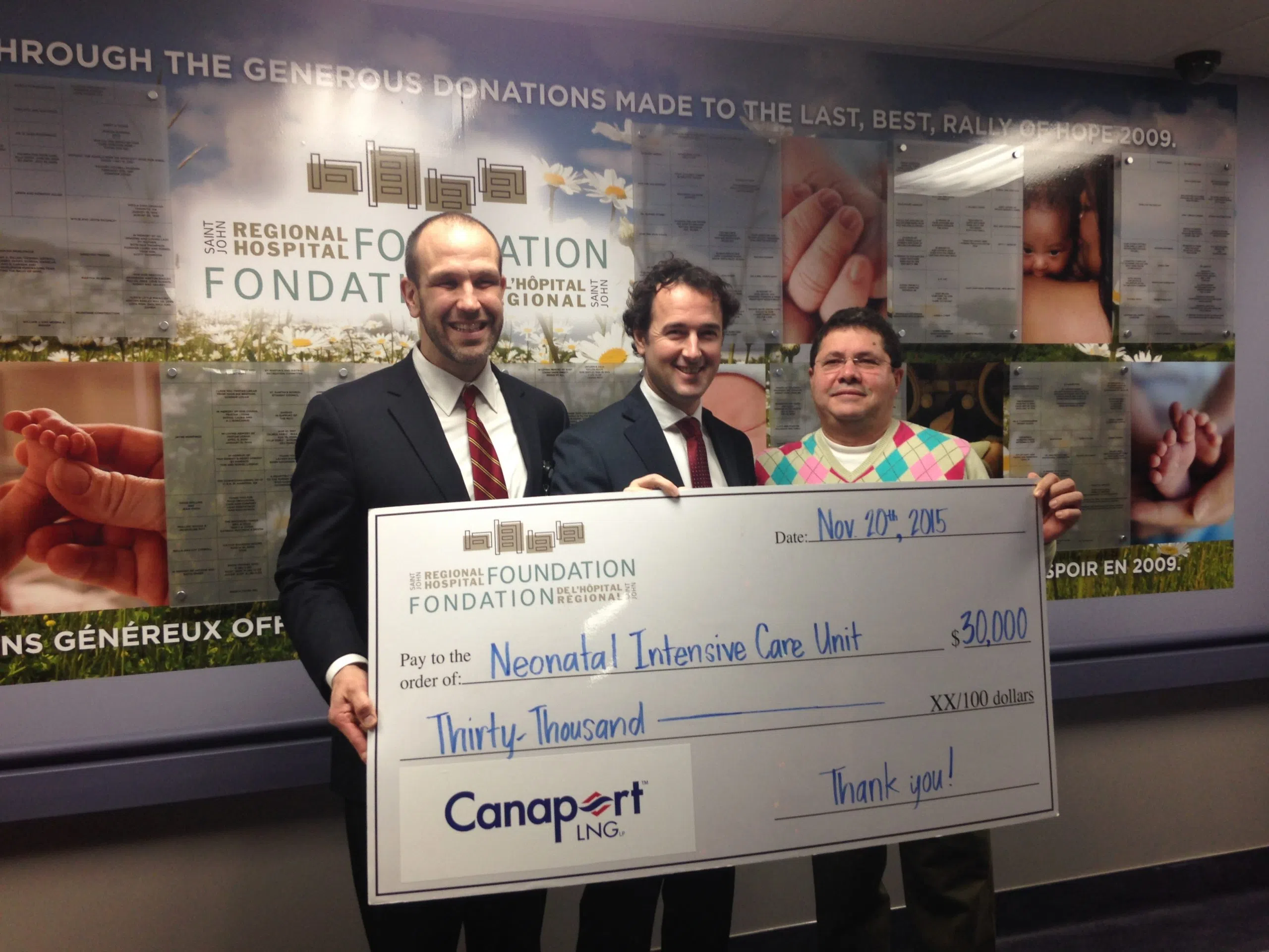 UPDATED: $30K Donated To Neonatal ICU From Canaport LNG