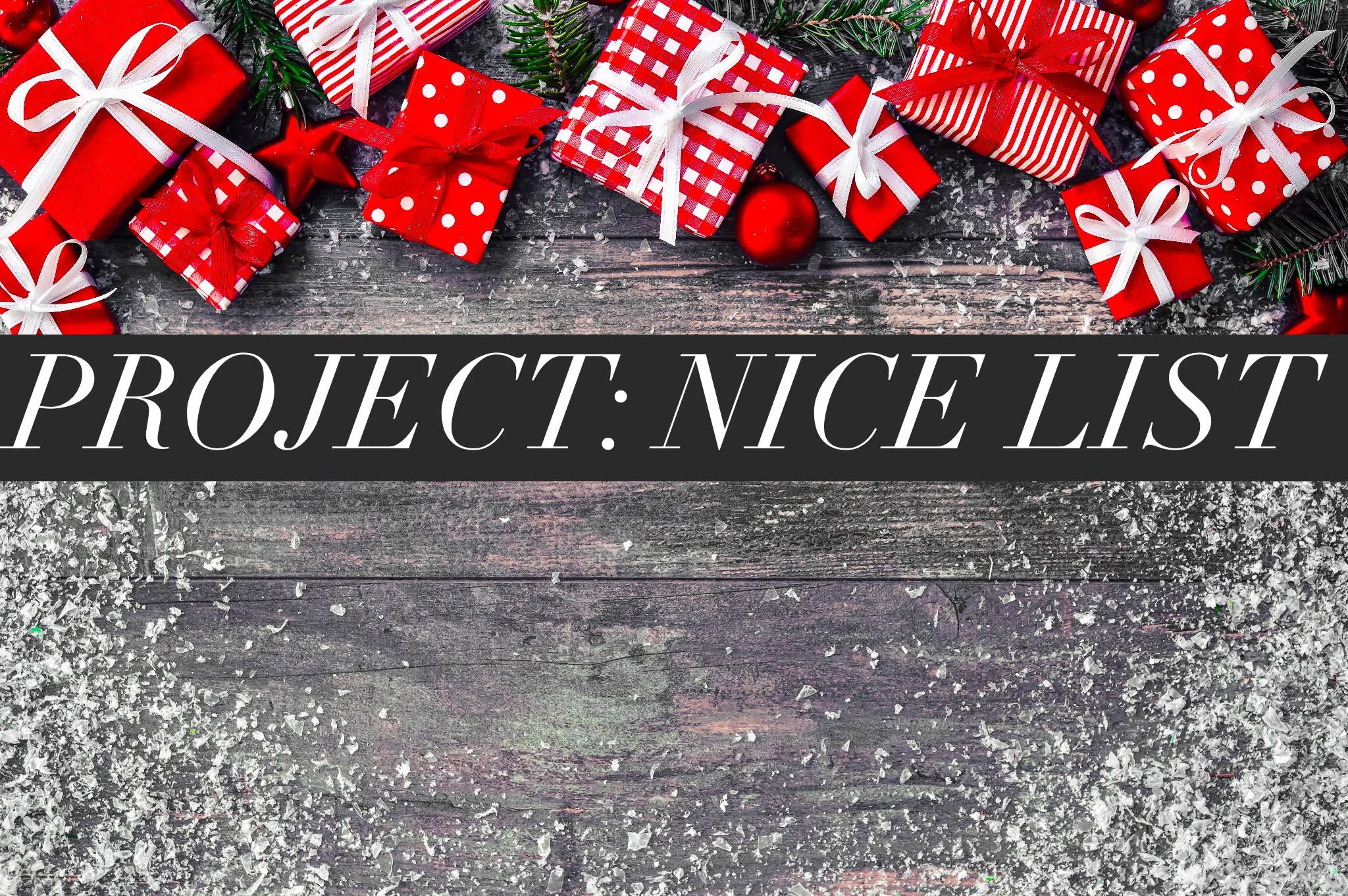 Project Nice List Reminds Everyone To  Give Back This Christmas