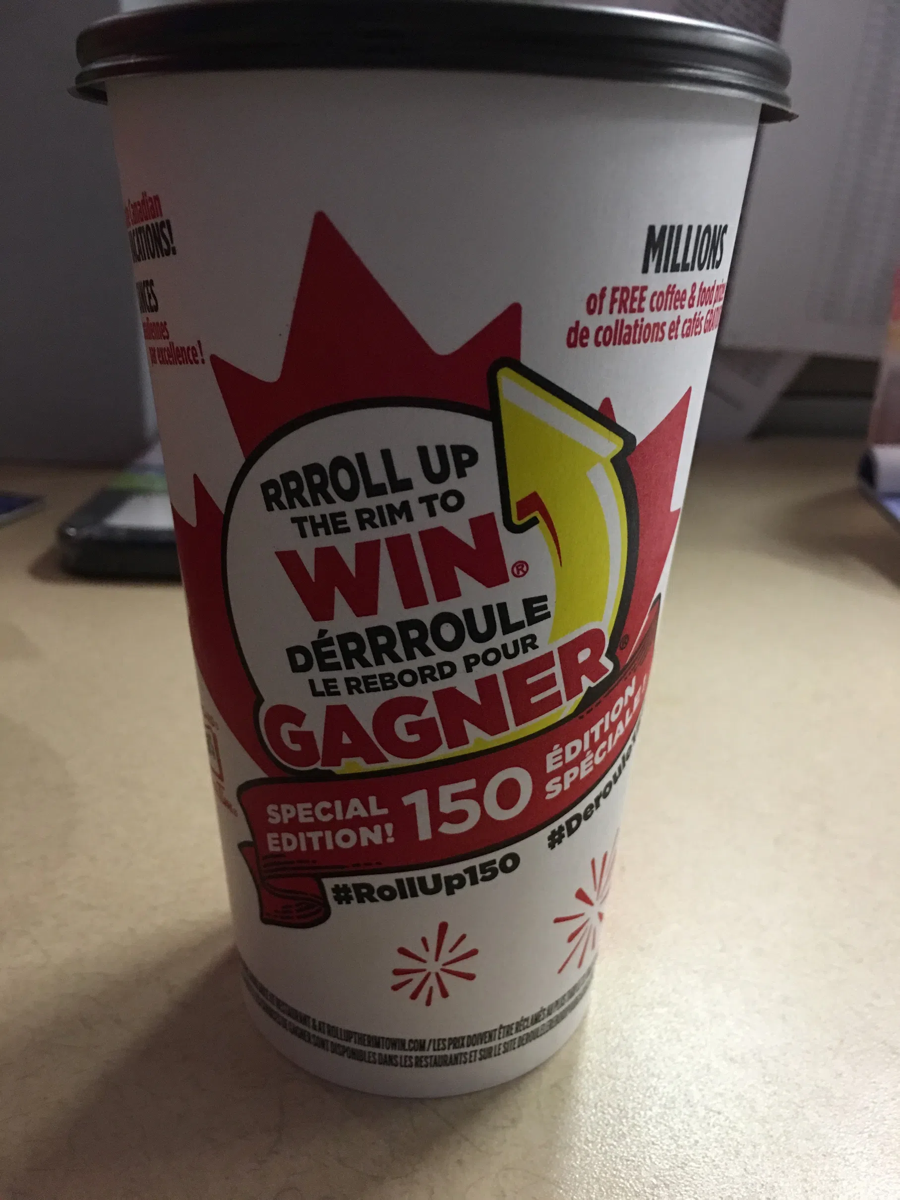 Roll Up The Rim Is Back For Canada 150