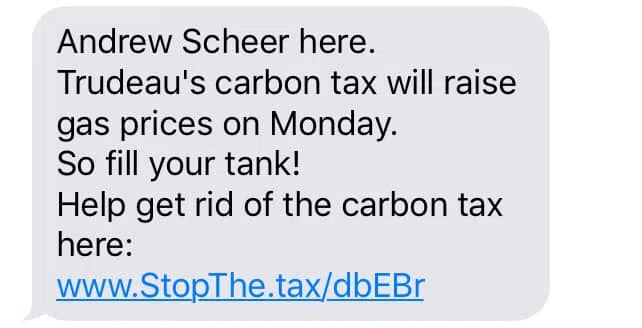 Scheer Defends Sending Texts To Canadians