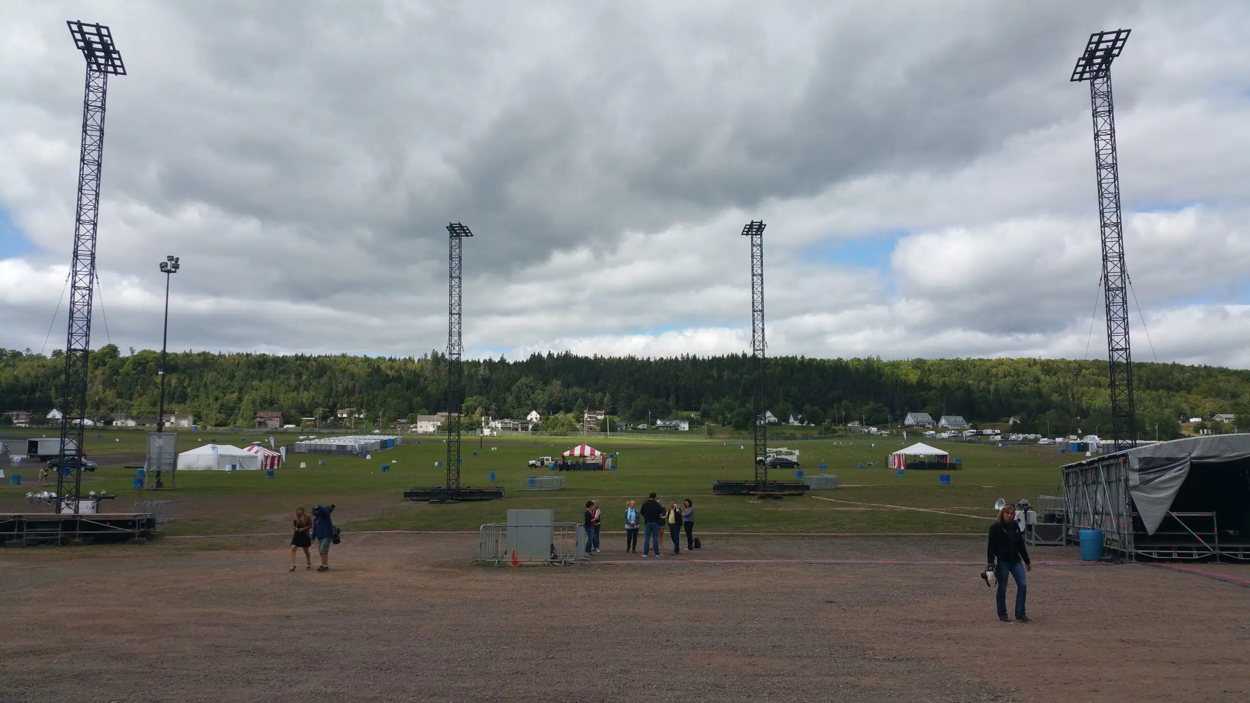 Camping On The Hill For The Upcoming Luke Bryan Show