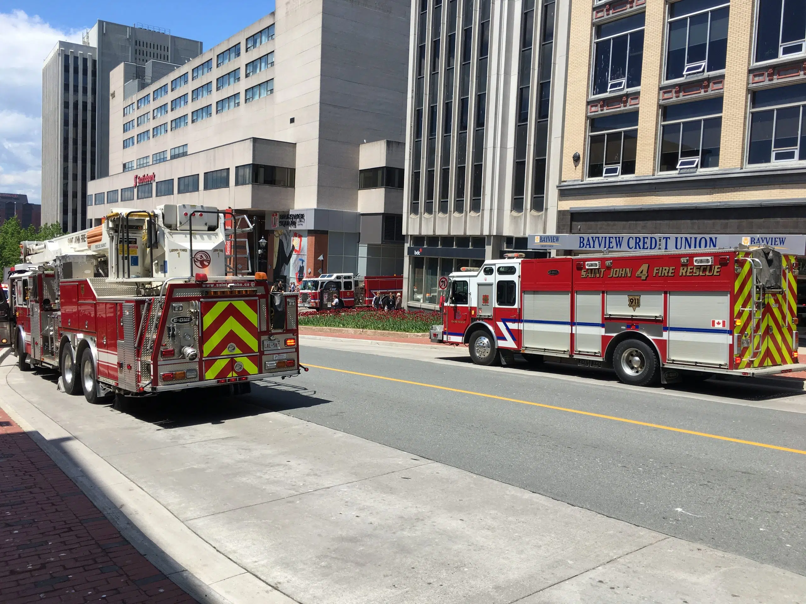 UPDATED: Bank Evacuated After Natural Gas Odour