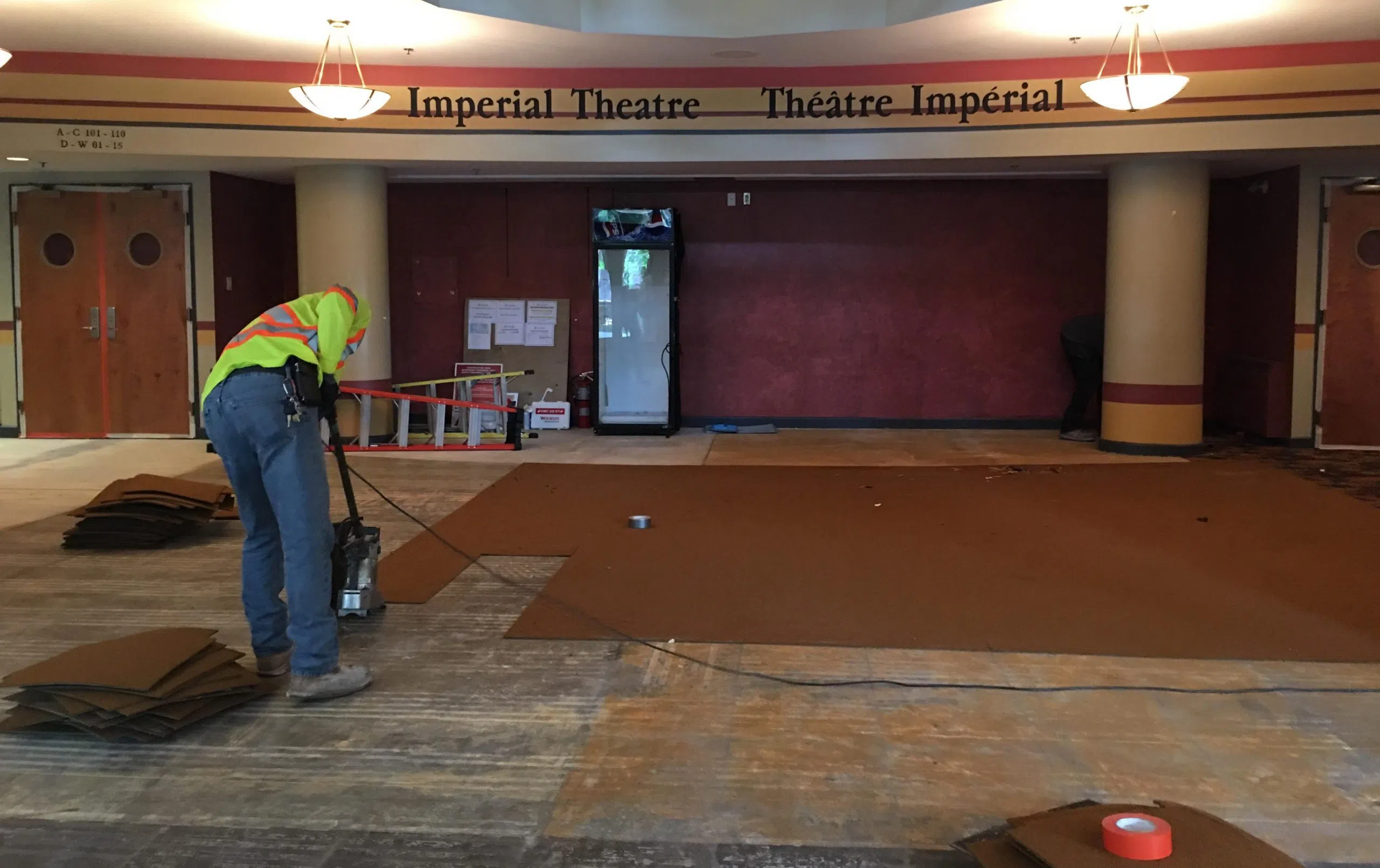 Imperial Theatre Lobby Renovations Get Underway 