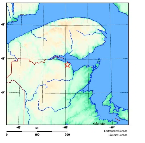 UPDATE: Small Earthquake, Aftershock Felt In Northern N.B.