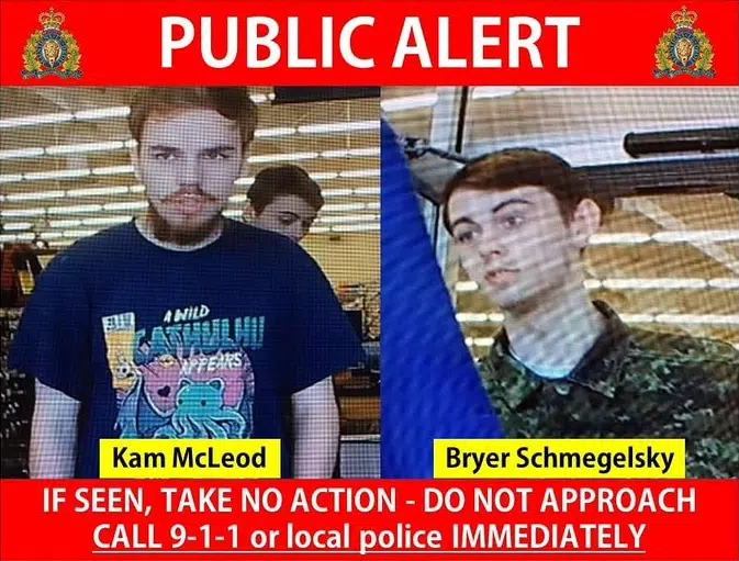 B.C. Murder Suspects Still Believed To Be In Manitoba