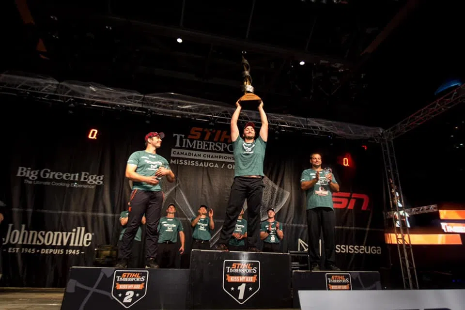 New Brunswickers Claim Top Spots For Men AT STIHL Timbersports Canadian Championships