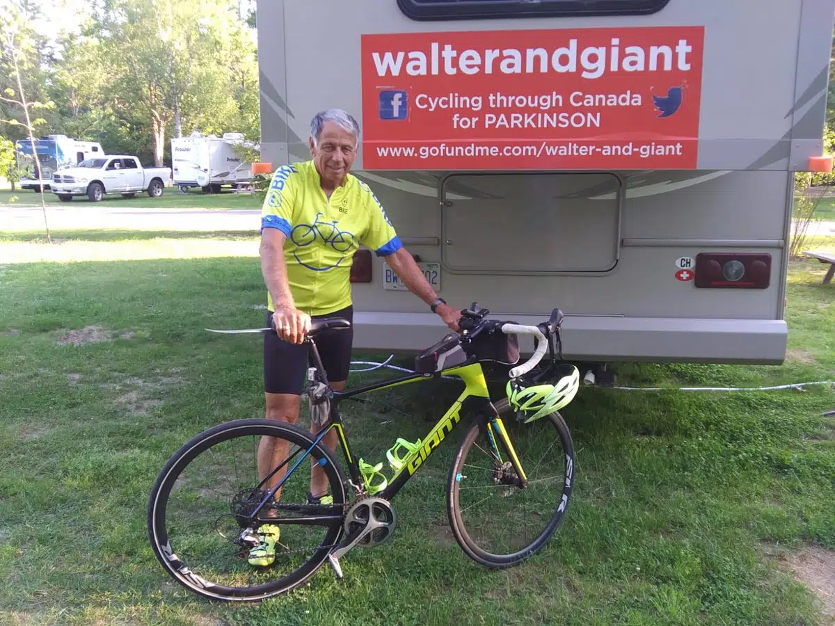 Man Cycling To Raise Money For Parkinson's Canada