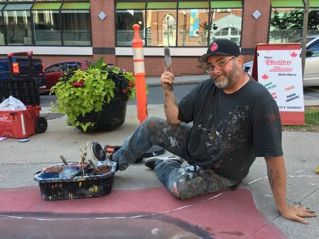 Saint John Sidewalks Get A Make-over From 'Chalkmaster Dave'