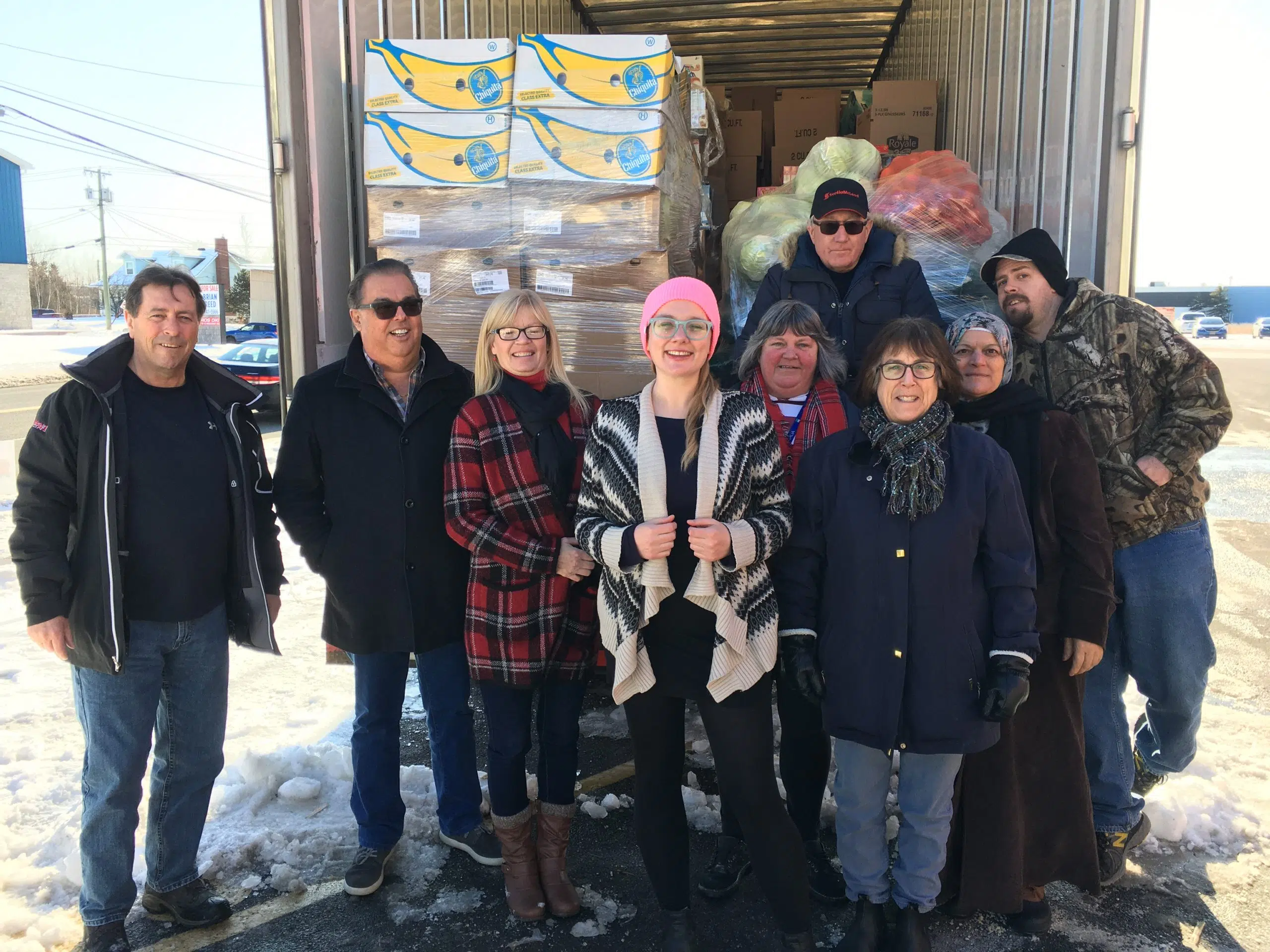 Trailer Filled With Food For Romero House