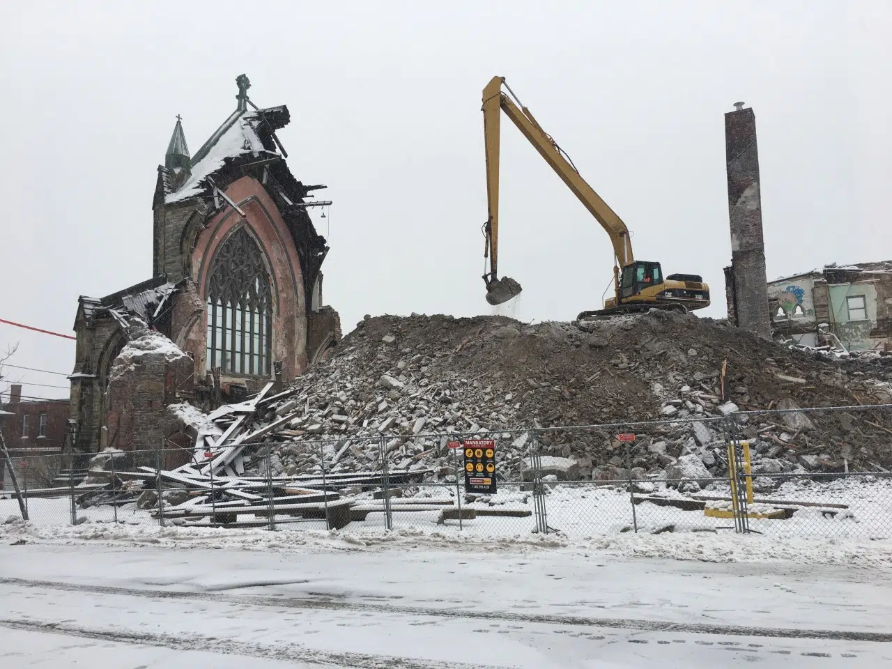 Gothic Arches Demolition Nearly Complete