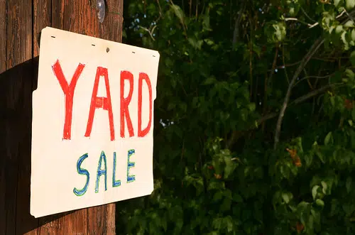 Yard Sales Now Allowed - With Restrictions