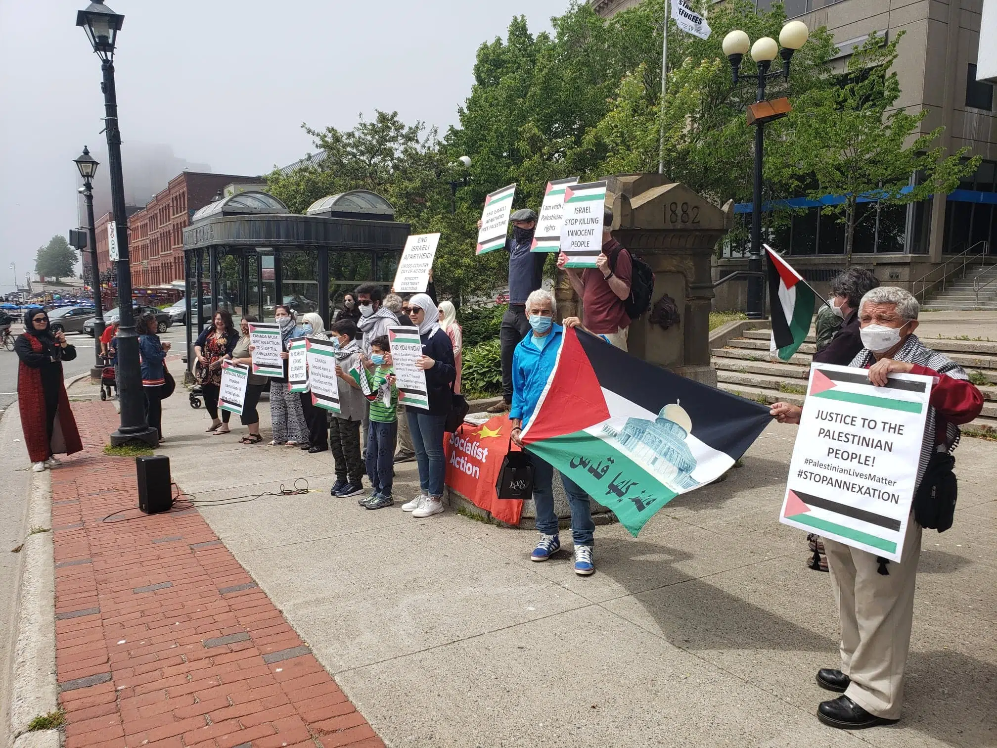 Rally Held In Saint John For Palestinian Territories