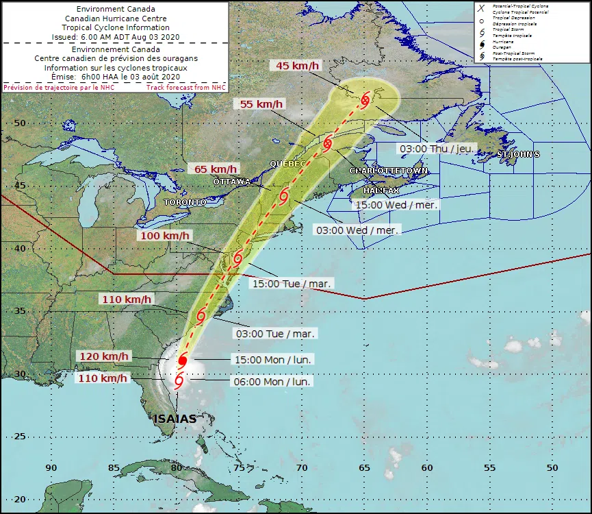 Heavy Rain, Gusty Winds Expected From Isaias