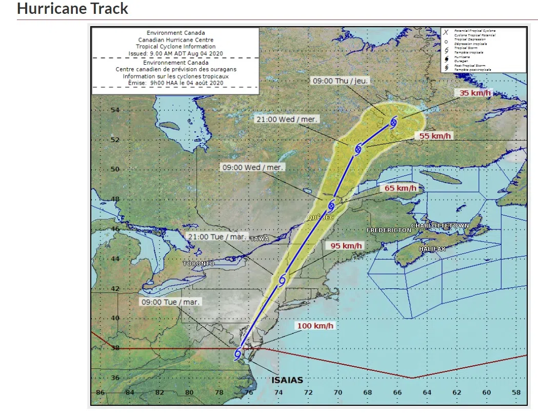 Minimal Impacts From Isaias Expected In NB