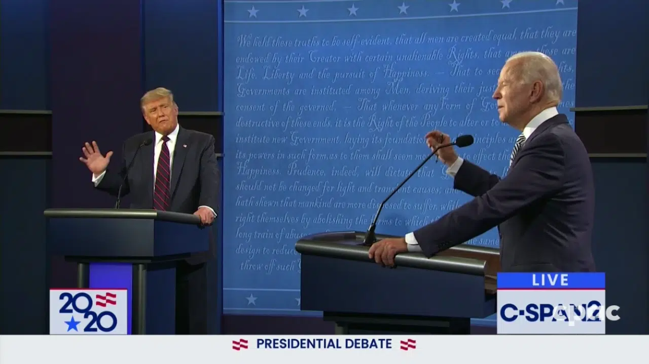 Trump, Biden Meet In First U.S. Presidential Debate