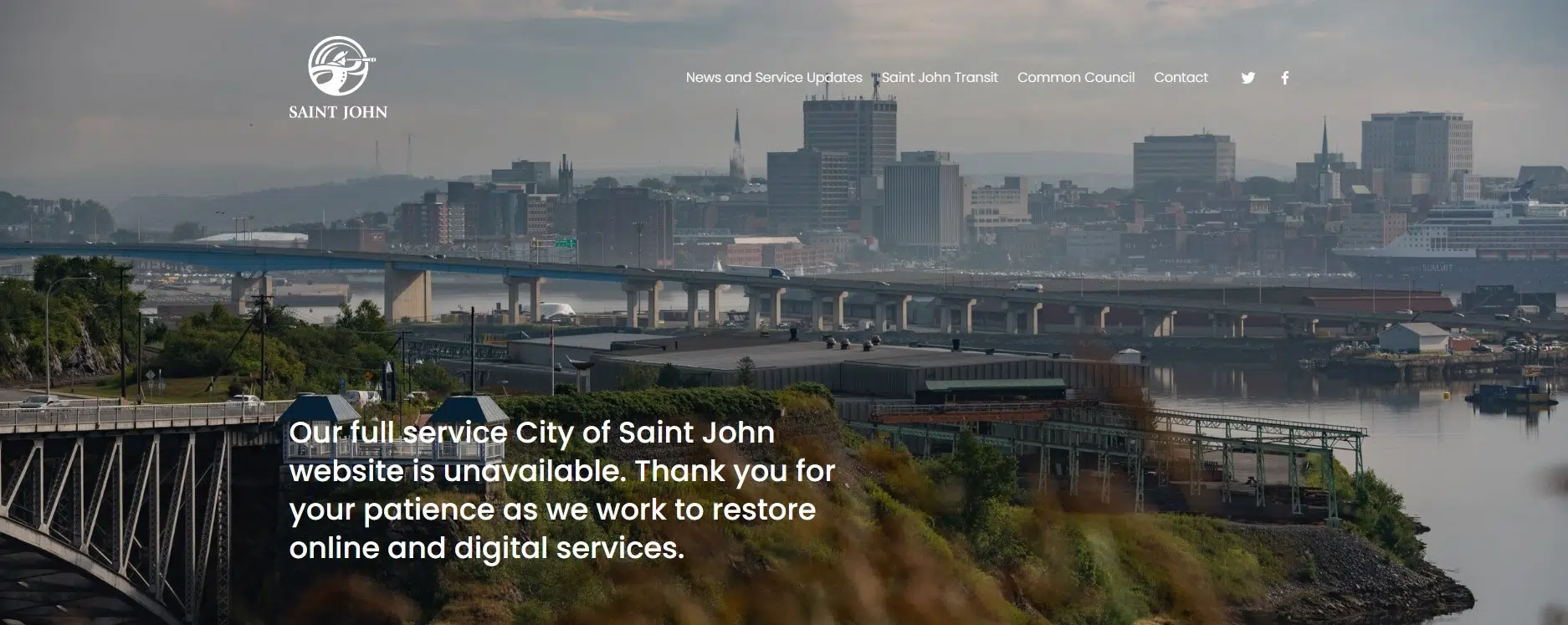 Saint John Launches New Website Amid Cyberattack