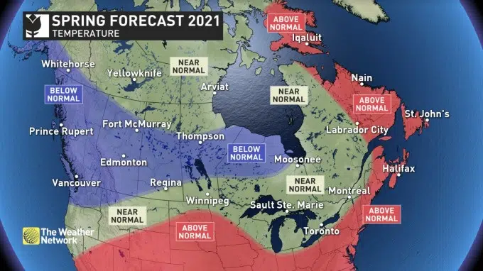 Warmer Than Normal Spring Expected For N.B.