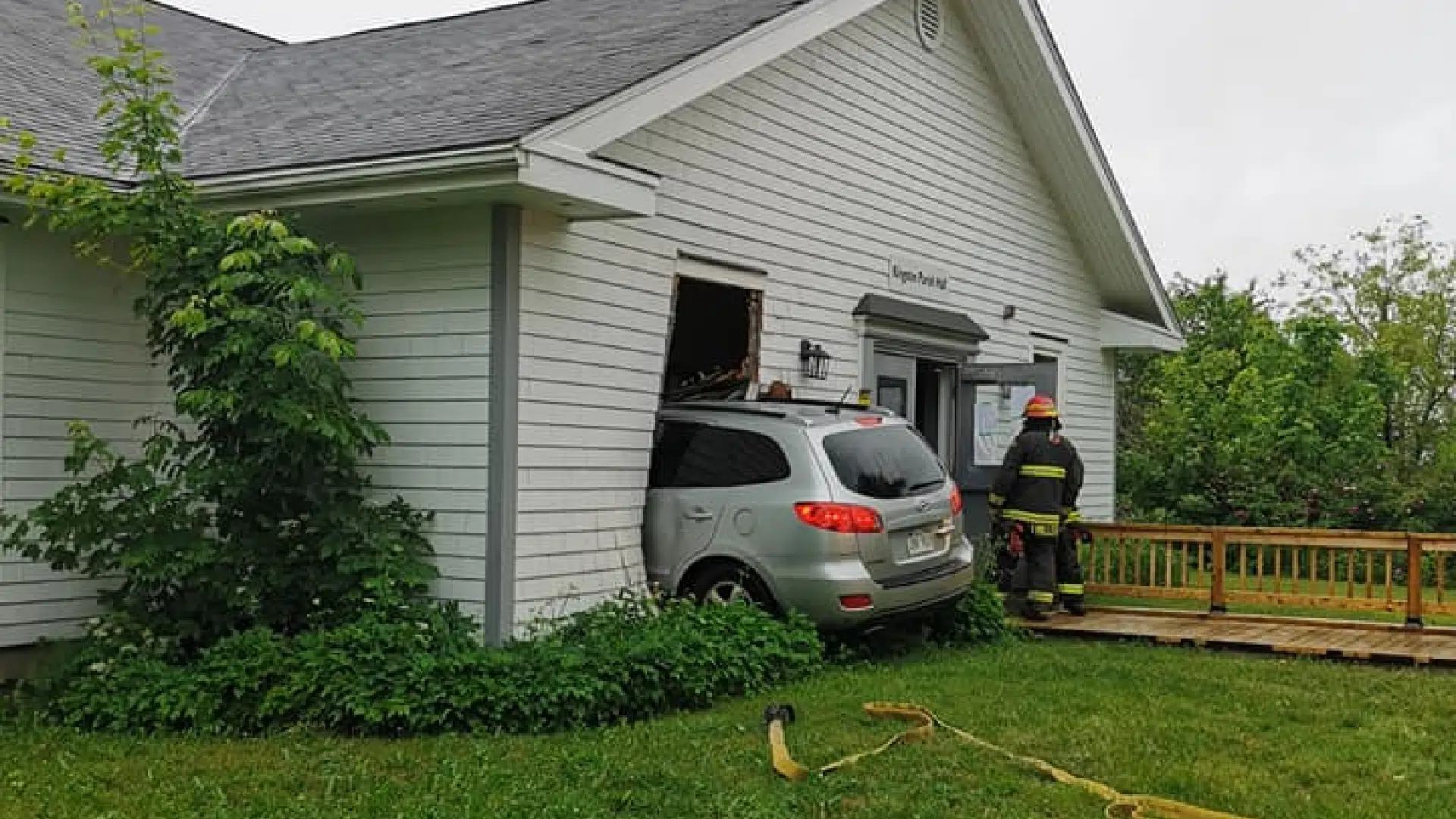 SUV Crashes Into Kingston Parish Hall