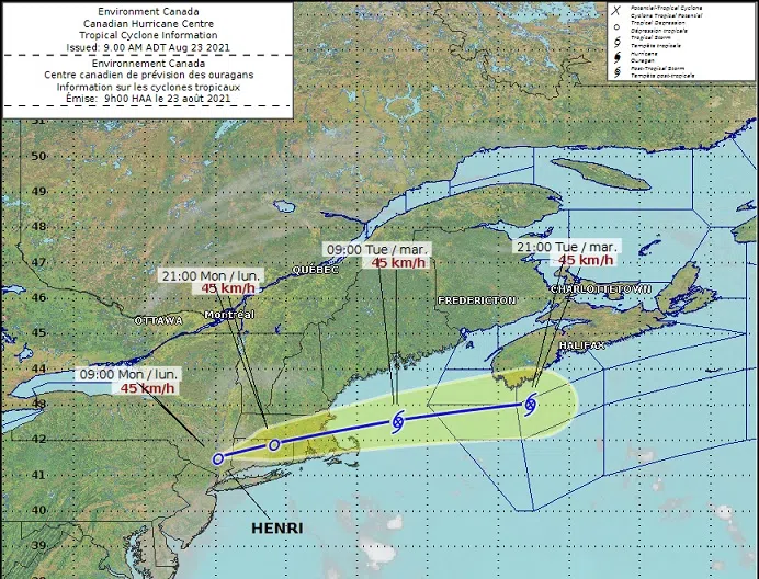 Remnants Of Henri Heading To N.B.