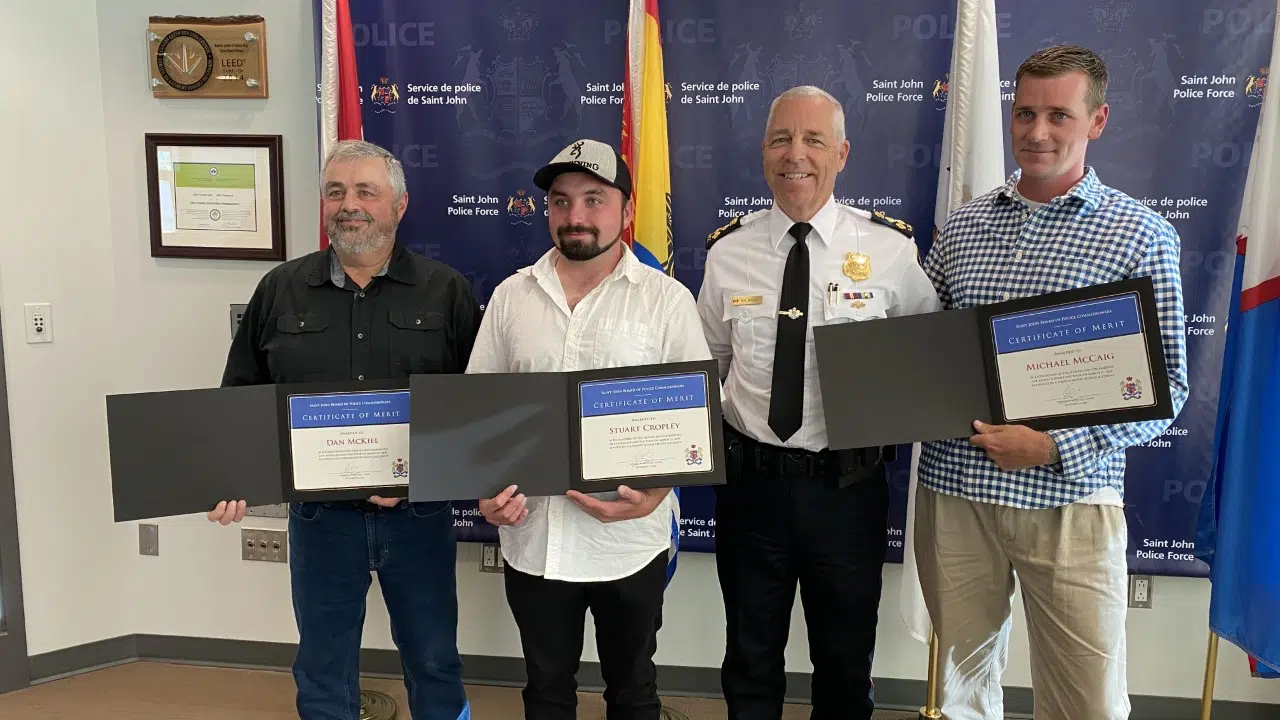 Four Citizens Recognized For Efforts After Car Crash