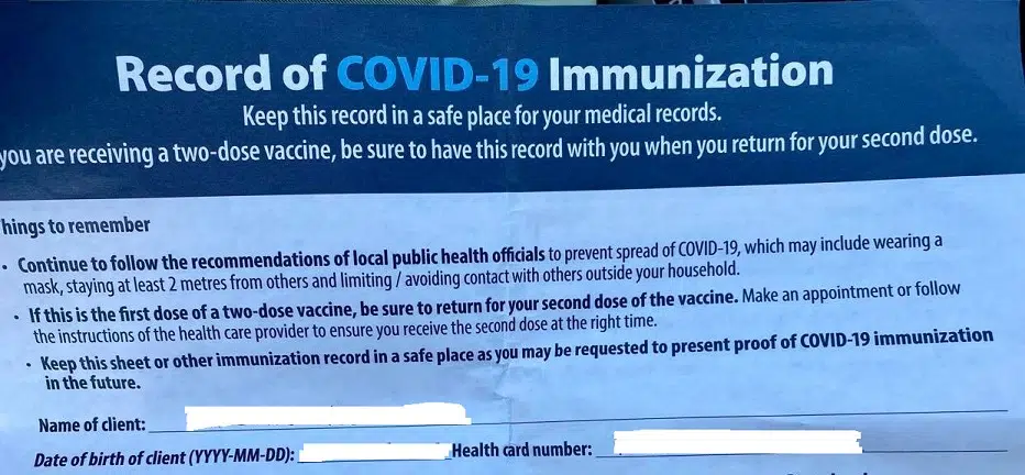 Stop Requesting False Vaccination Records: Horizon