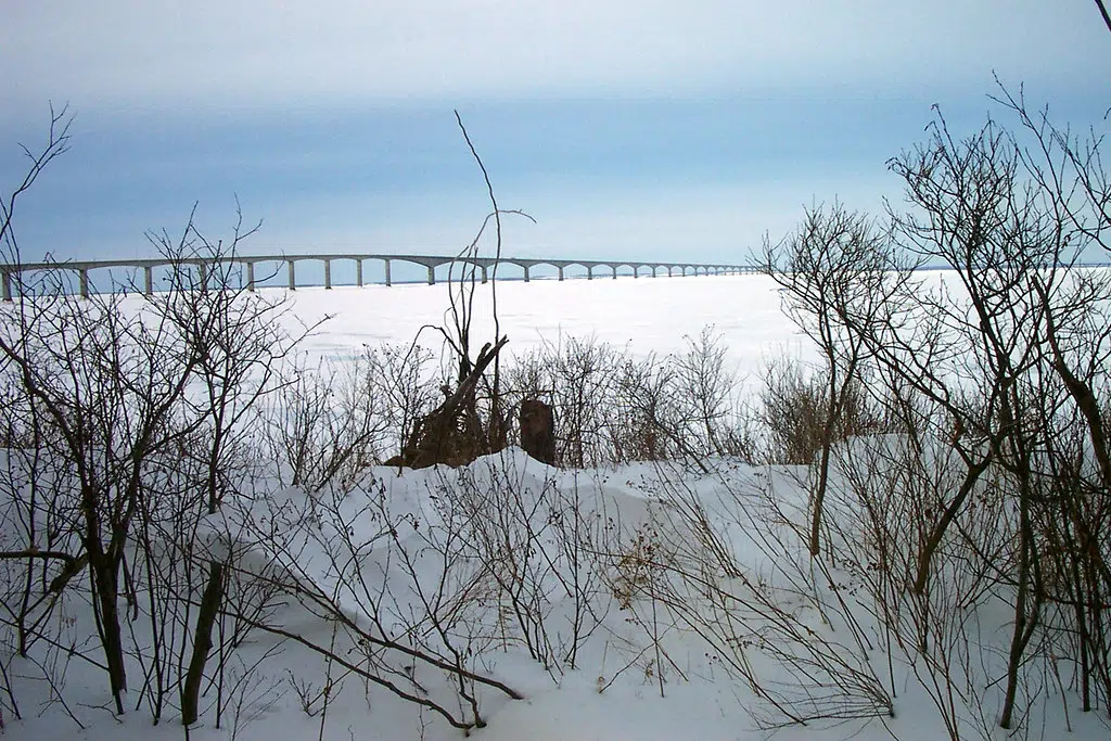 Motorists Lineup To Cross Confederation Bridge